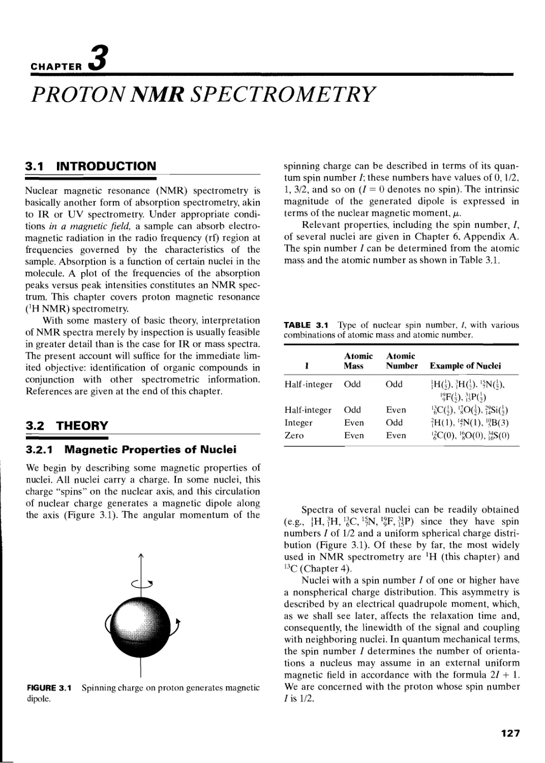 Chapter 3: Proton NMR Spectrometry