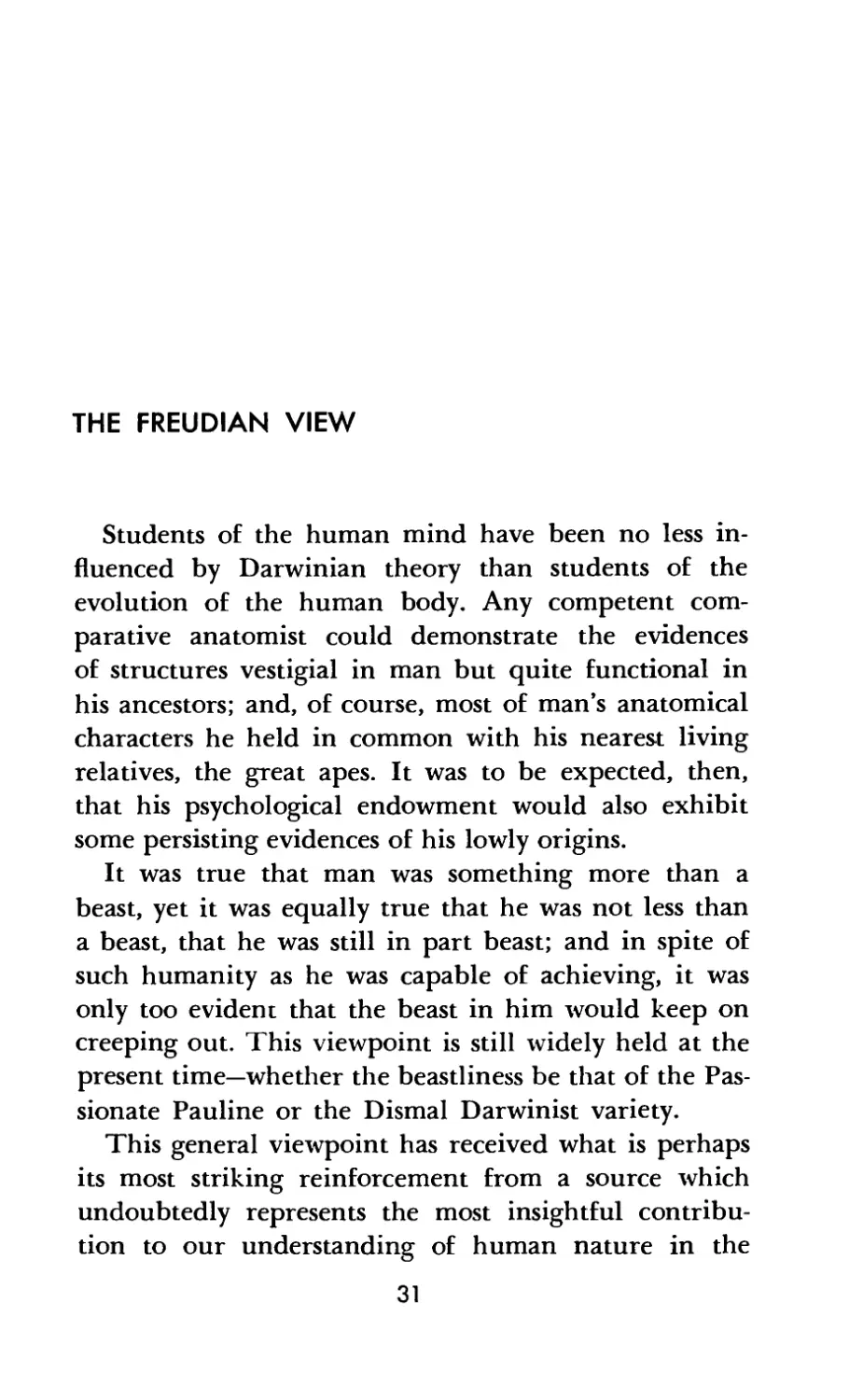 The Freudian View