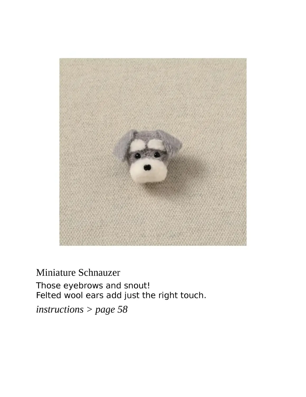 ﻿Miniature Schnauze