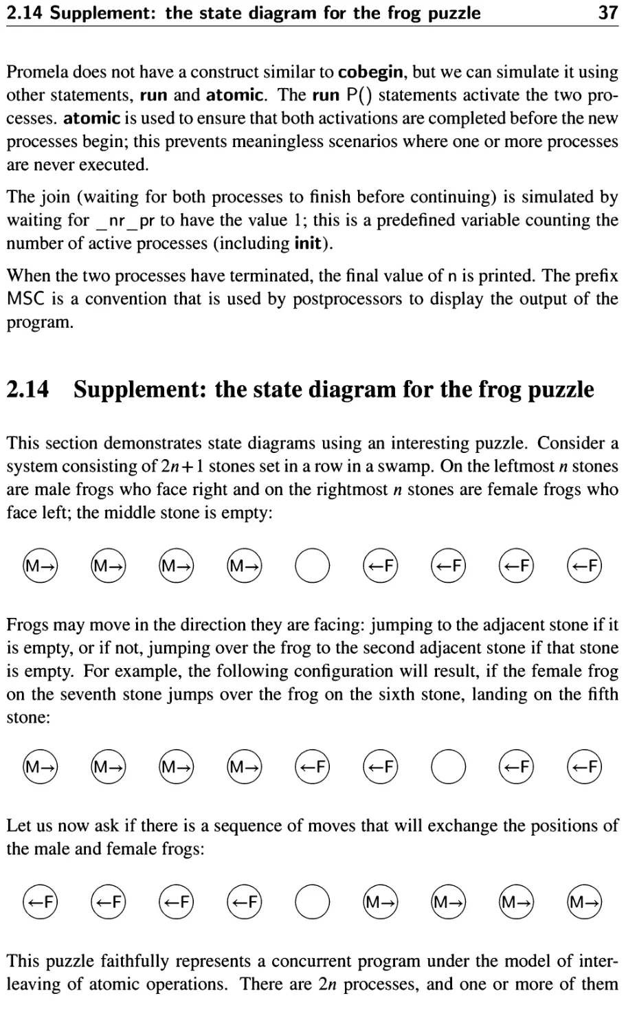 2.14 Supplement: the state diagram for the frog puzzle