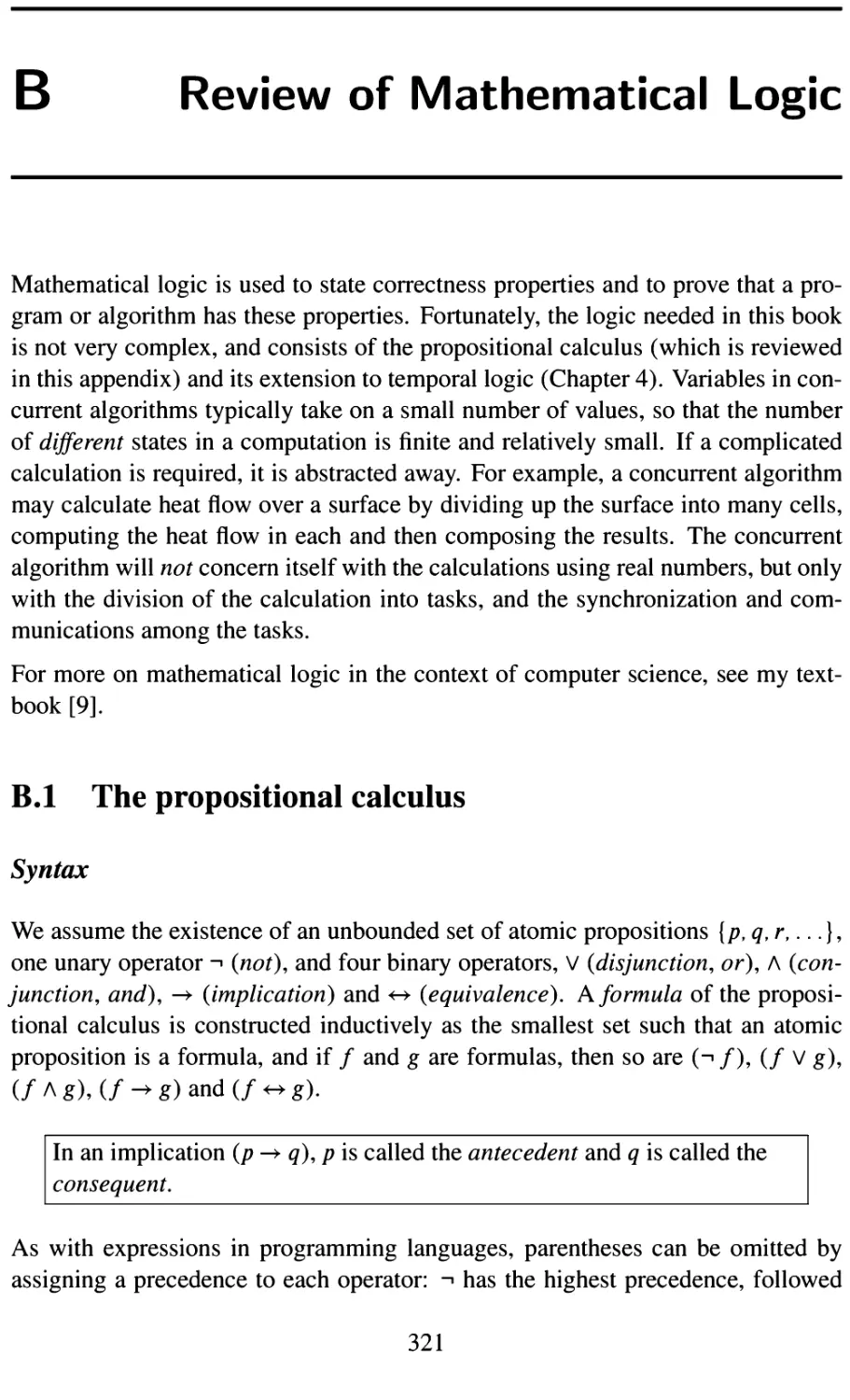 B Review of Mathematical Logic