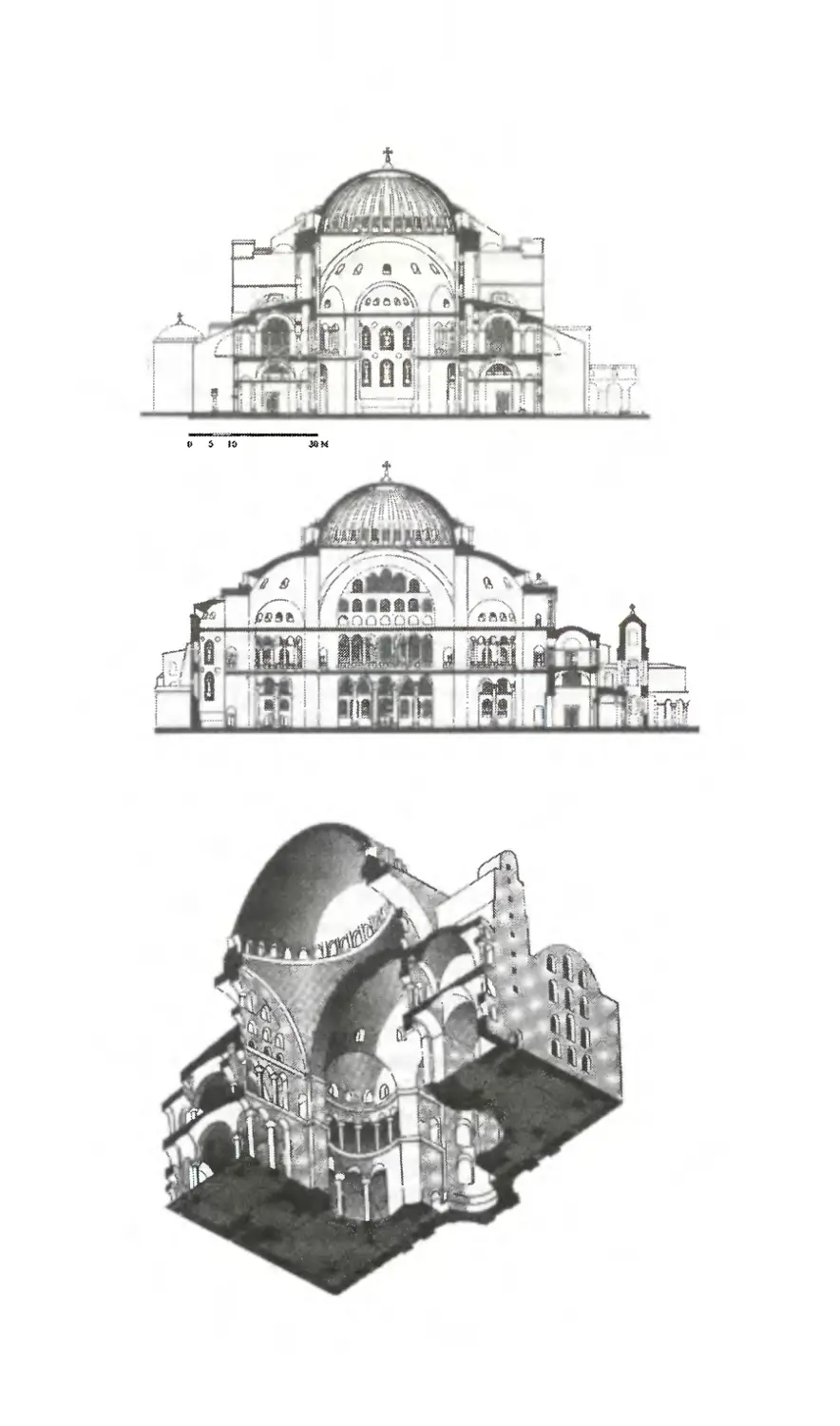 Собор Святой Софии Византия план