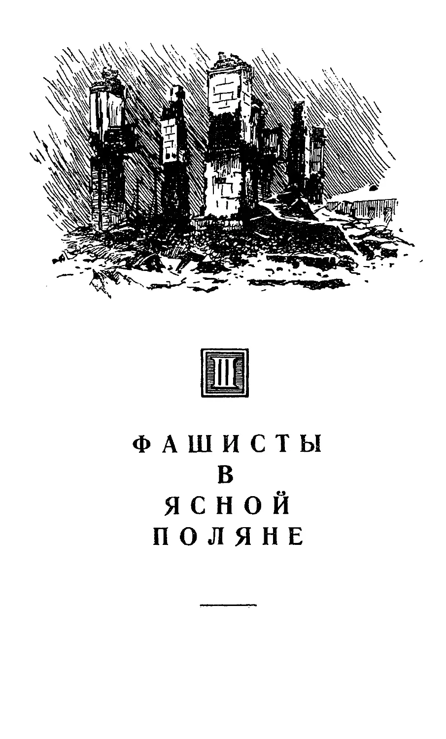 {161} III. ФАШИСТЫ В ЯСНОЙ ПОЛЯНЕ.