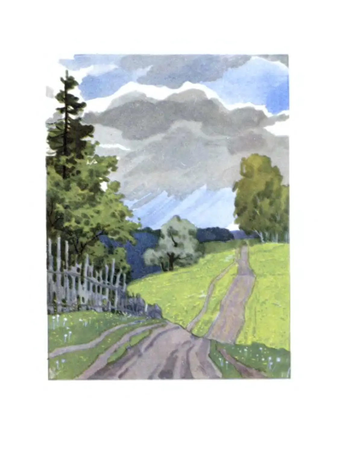 Иллюстрация к стиху весенний дождь Афанасий Афанасьевич Фет