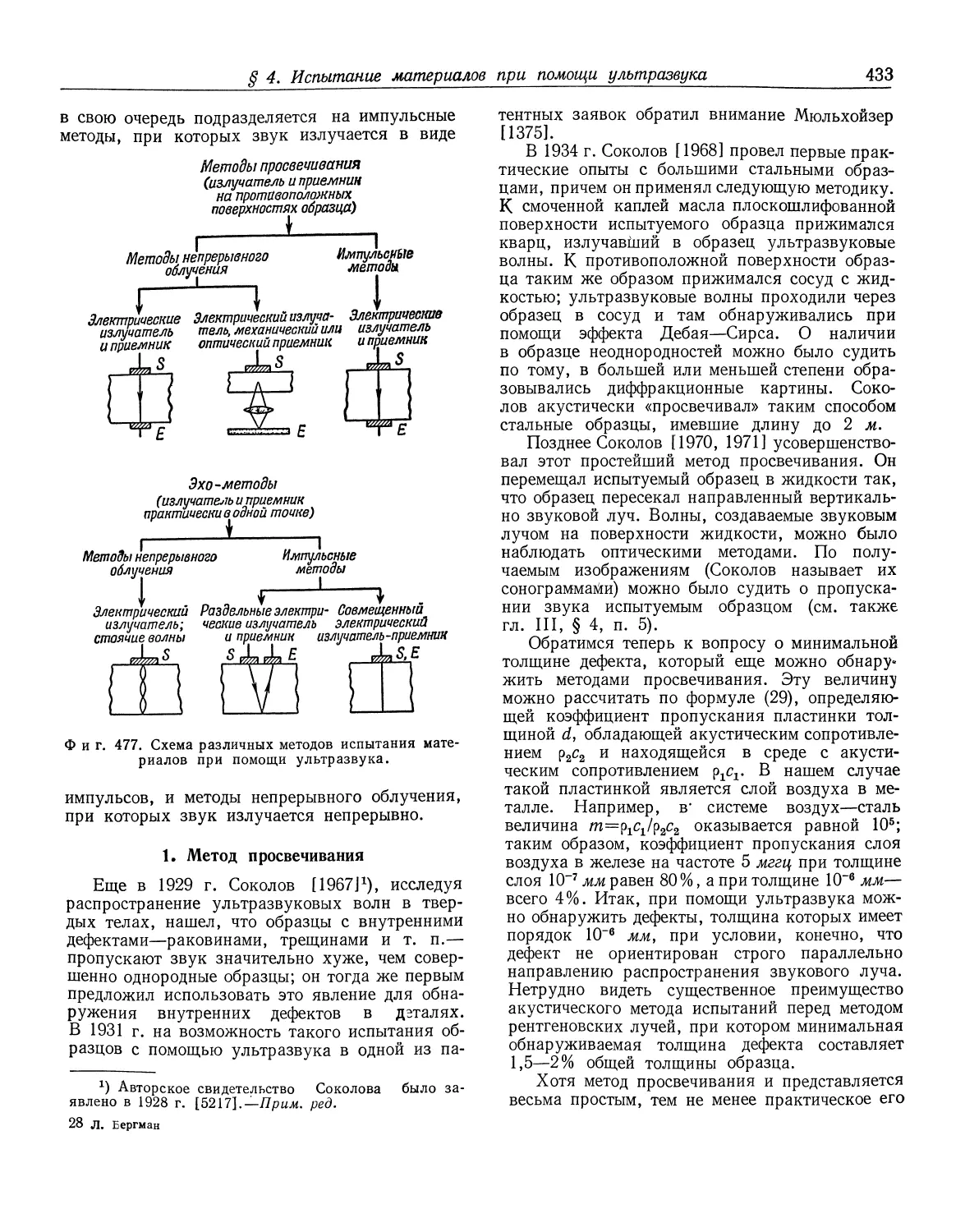 1. Метод просвечивания