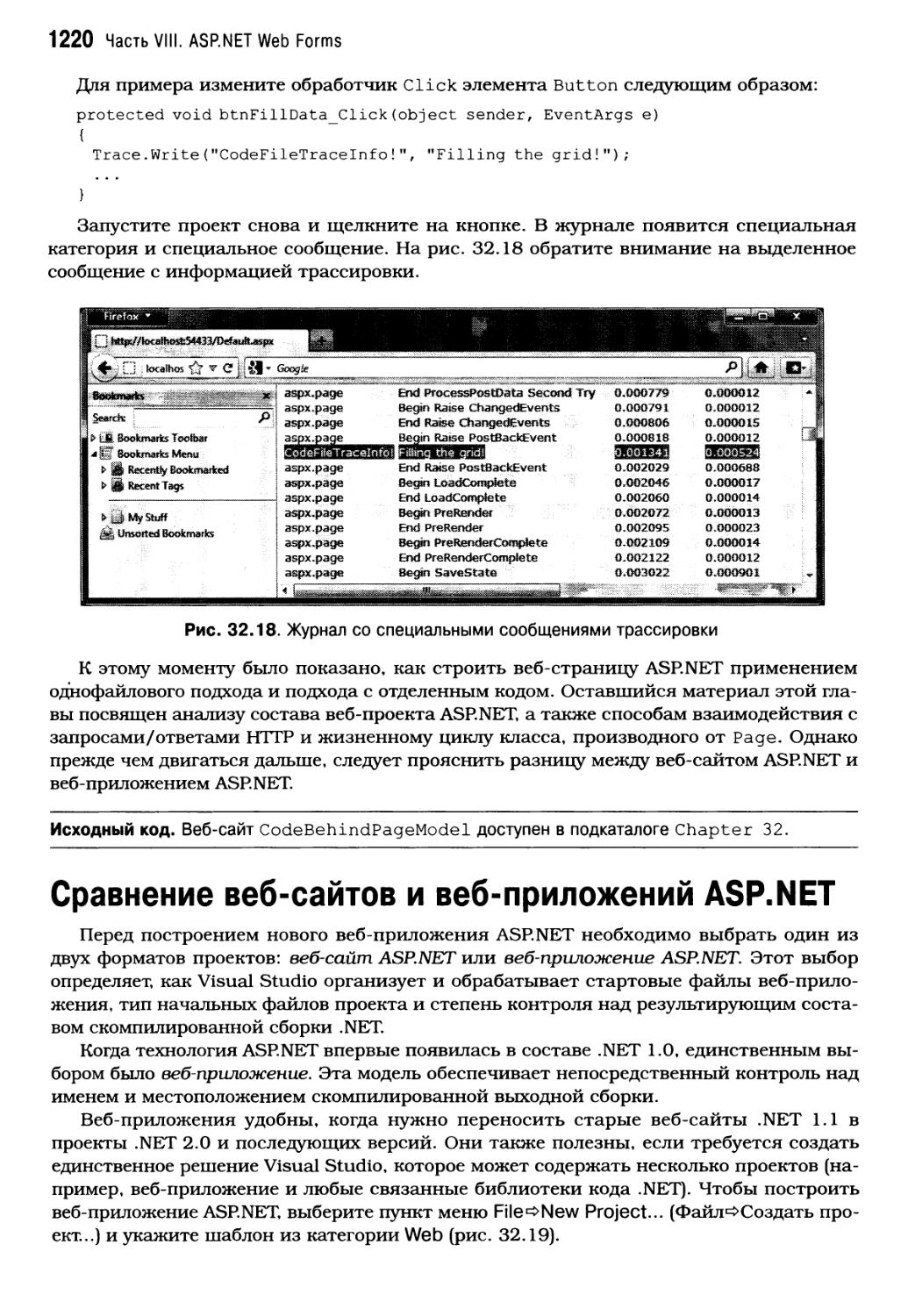Сравнение веб-сайтов и веб-приложений ASP.NET