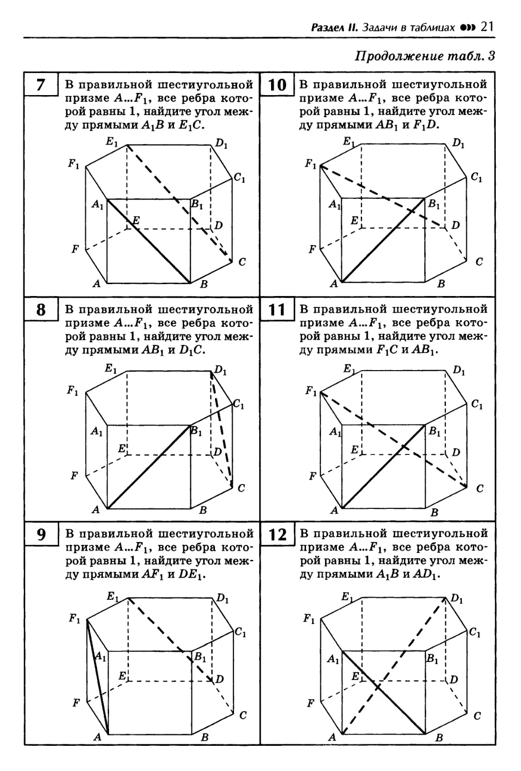 Стереометрия 11 класс таблица 11.4 правильная Призма решение