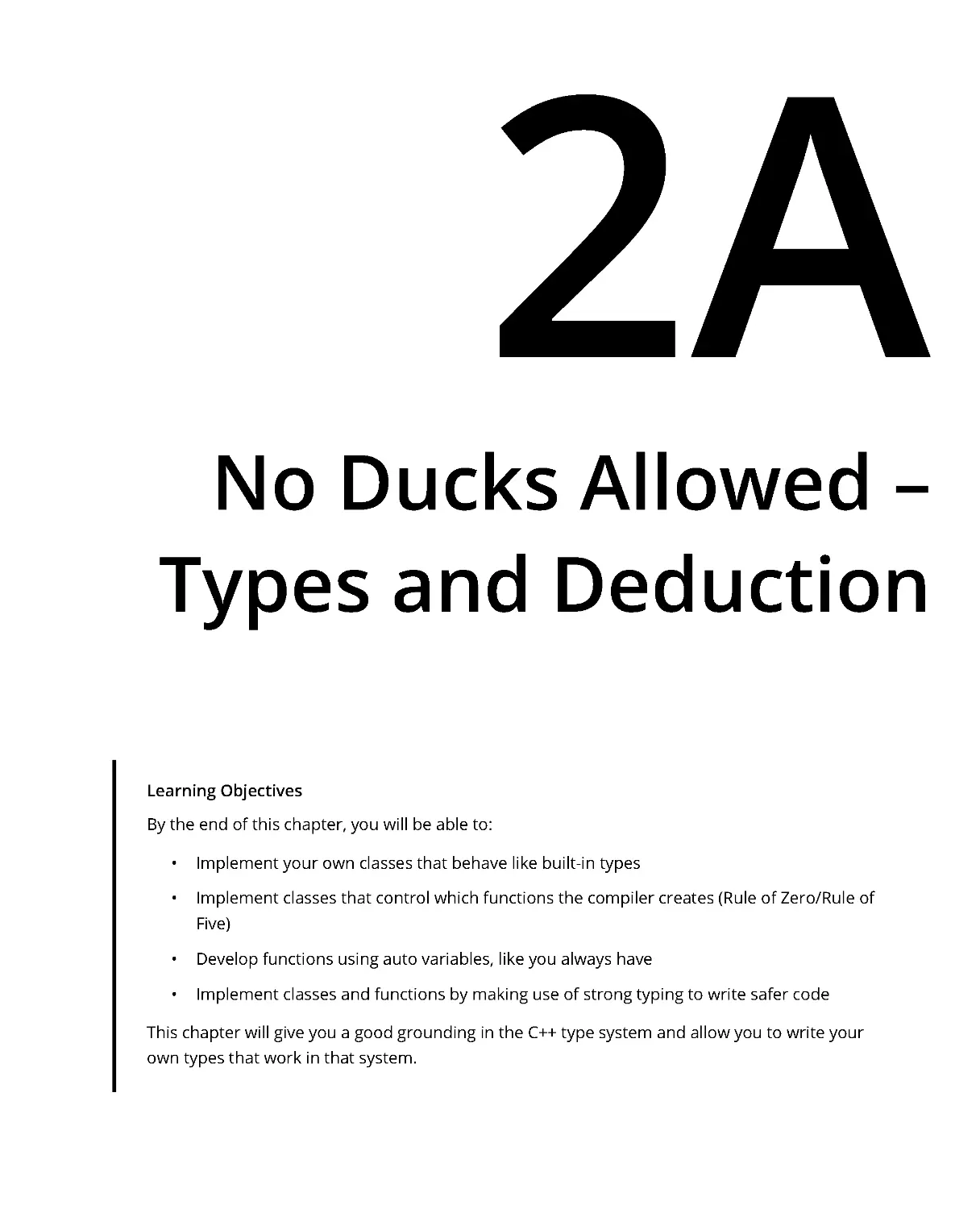 Chapter 2A: No Ducks Allowed – Types and Deduction