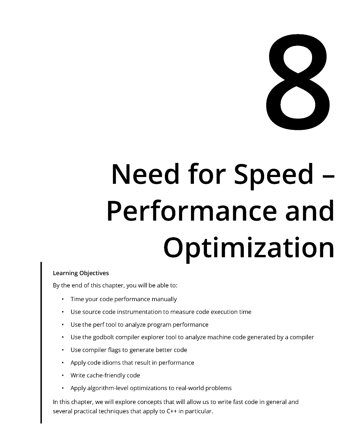 Chapter 8: Need for Speed – Performance and Optimization