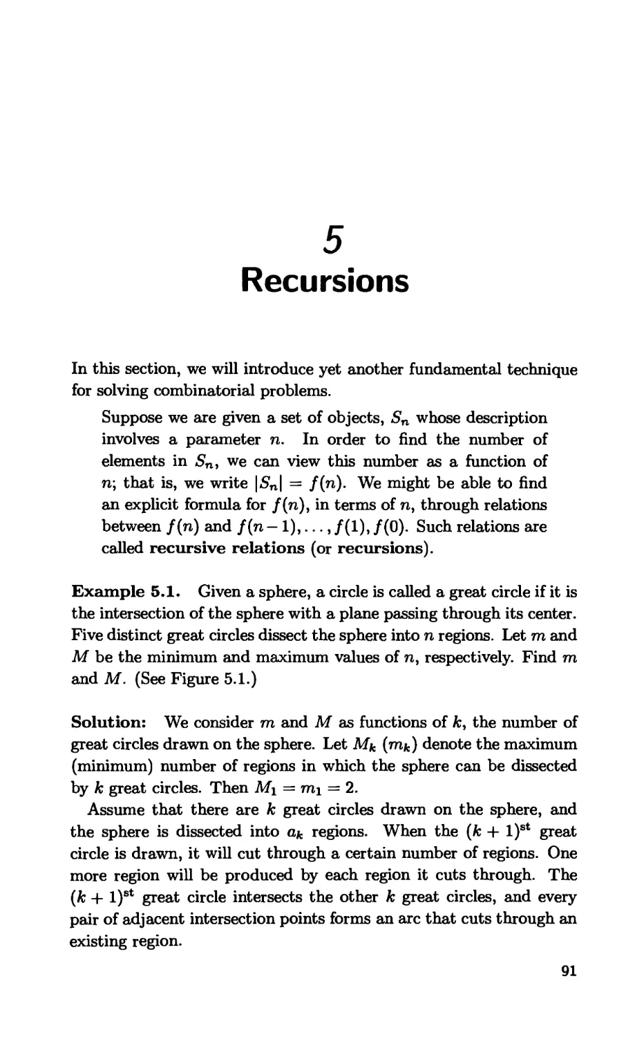 5. Recursions