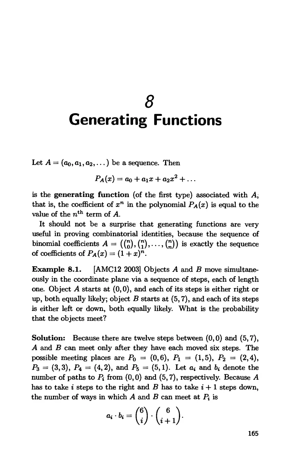 8. Generating Functions