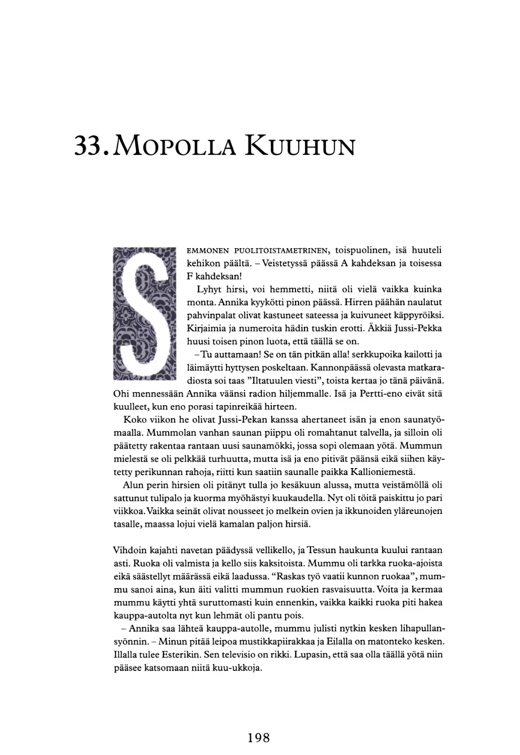 33. 1969. MOPOLLA KUUHUN