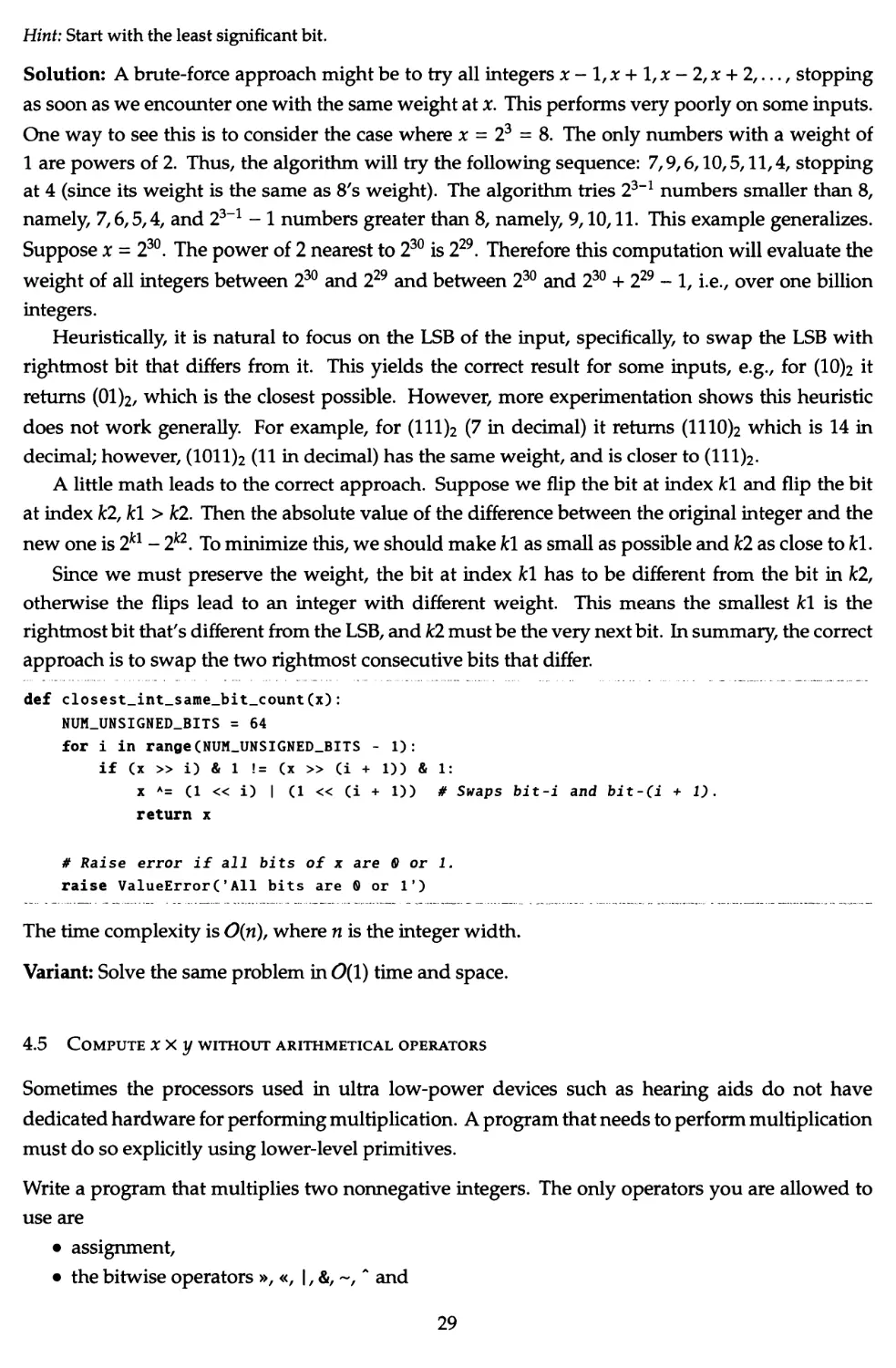 5.2 Increment an arbitrary-precision integer
5.3 Multiply two arbitrary-precision integers