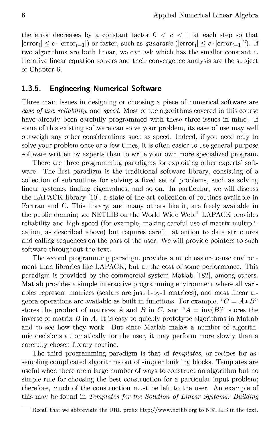 1.3.5 Engineering Numerical Software