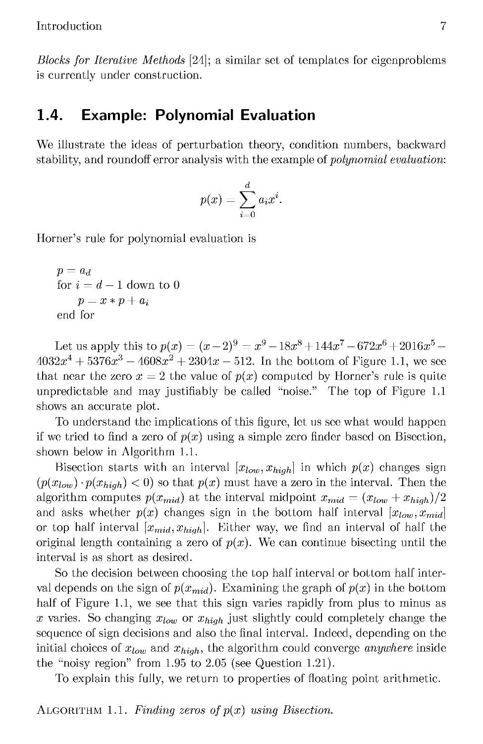 1.4 Example: Polynomial Evaluation