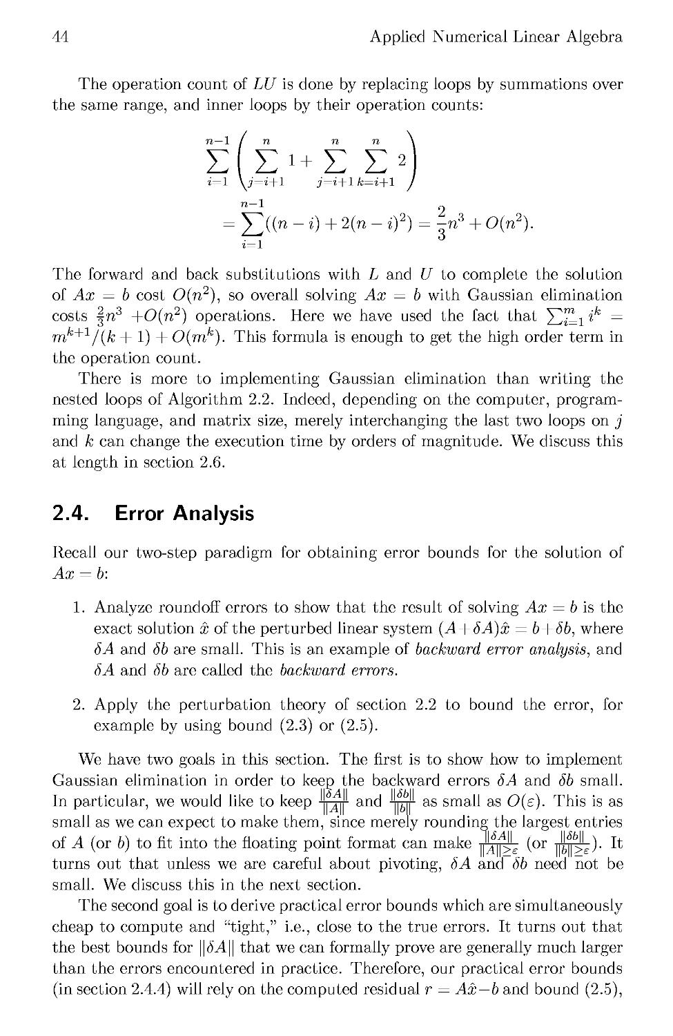 2.4 Error Analysis