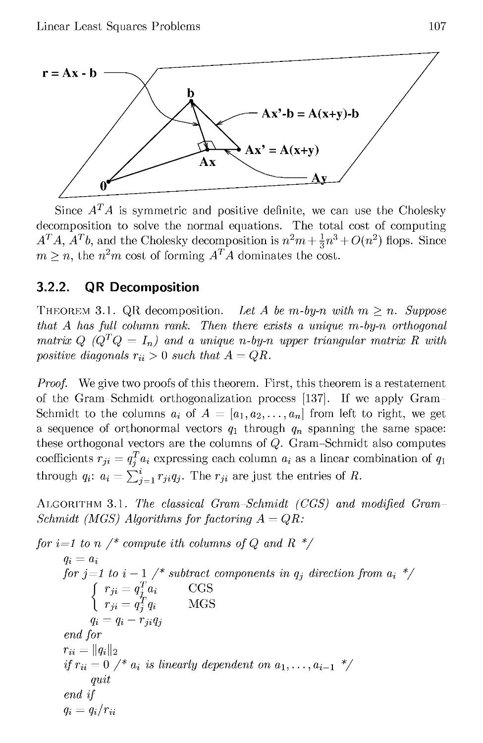 3.2.2 QR Decomposition