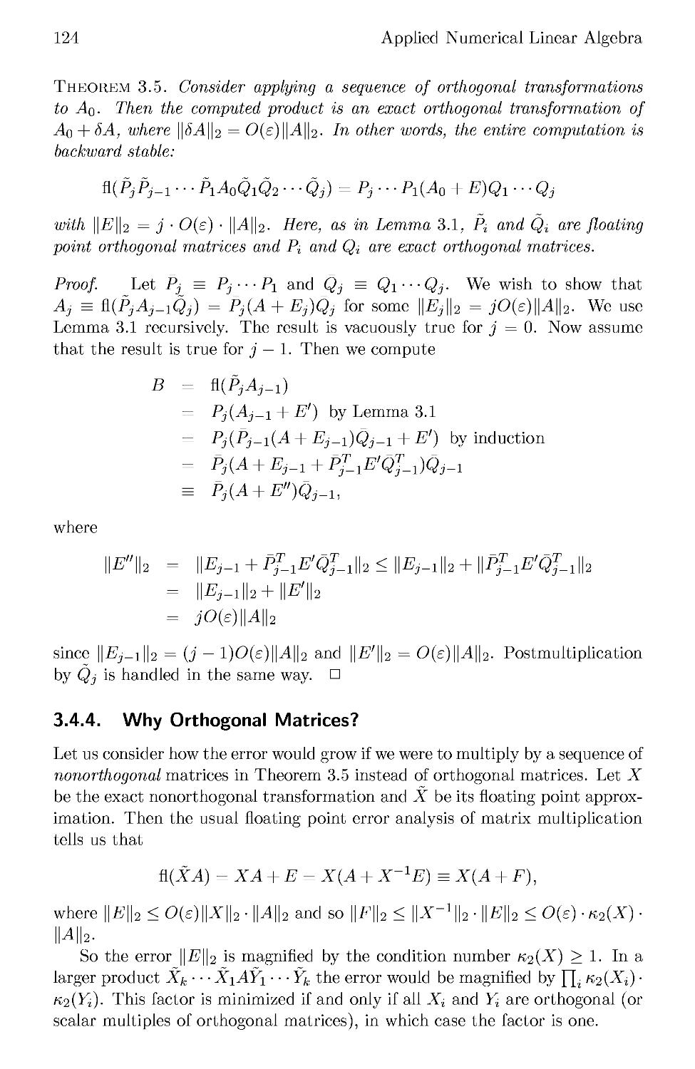 3.4.4 Why Orthogonal Matrices?