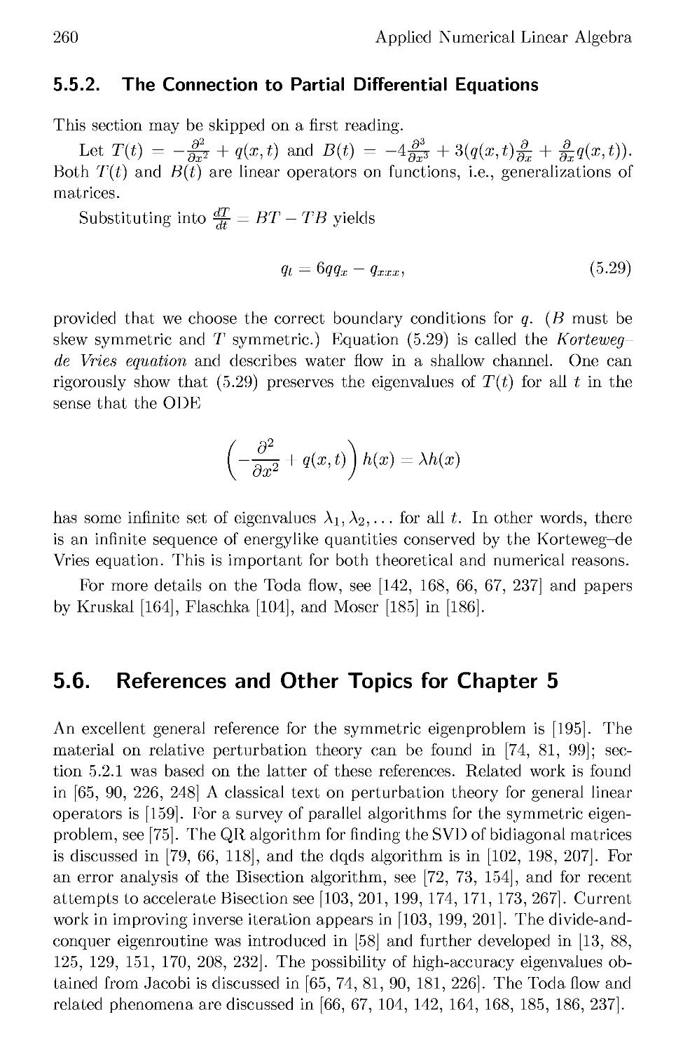 5.5.2 The Connection to Partial Differential Equations
5.6 References and Other Topics for Chapter 5