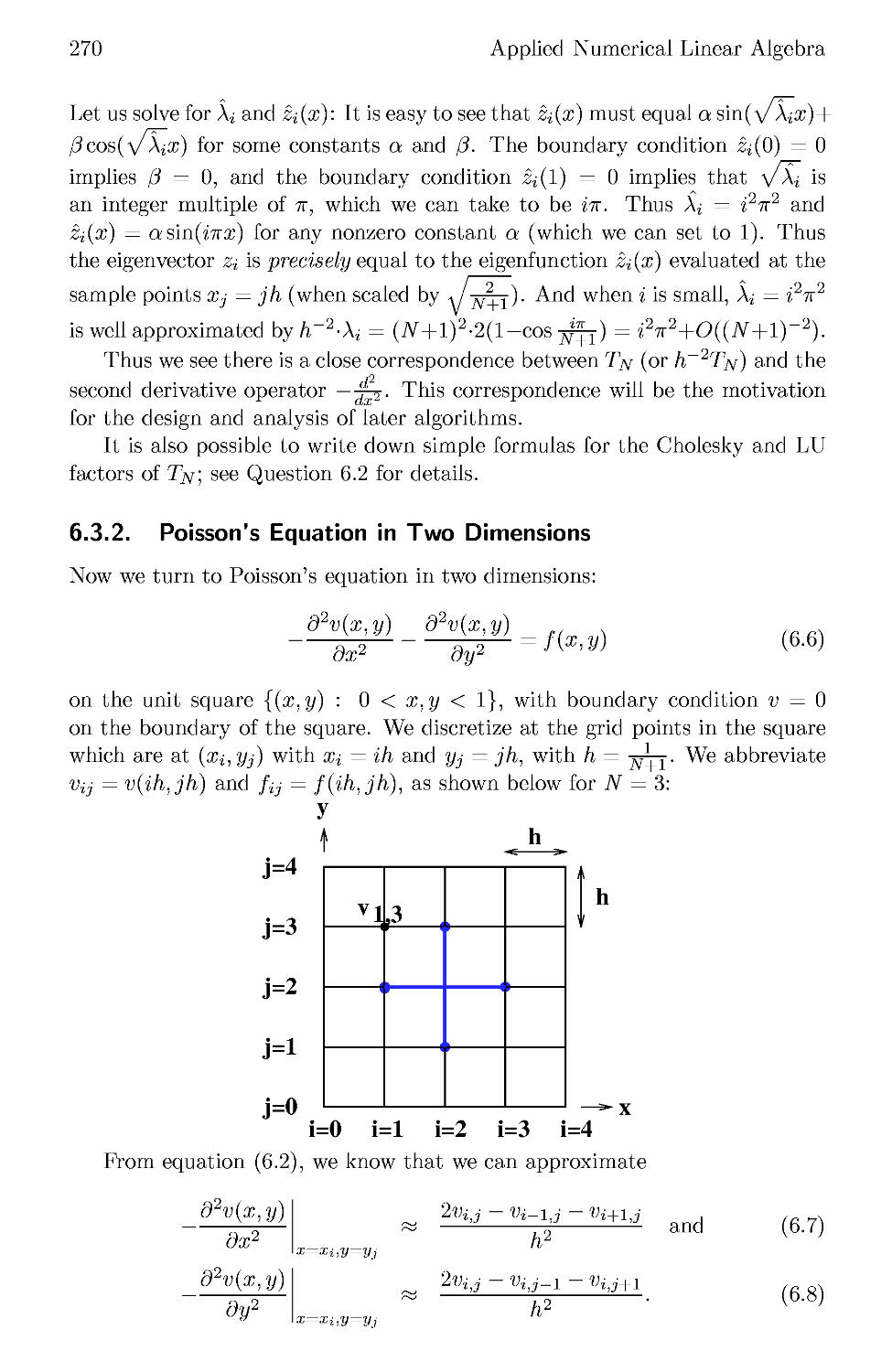 6.3.2 Poisson's Equation in Two Dimensions