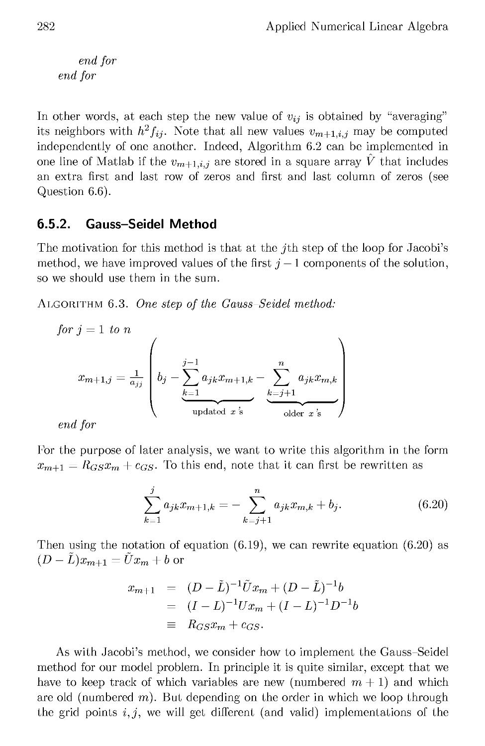 6.5.2 Gauss-Seidel Method