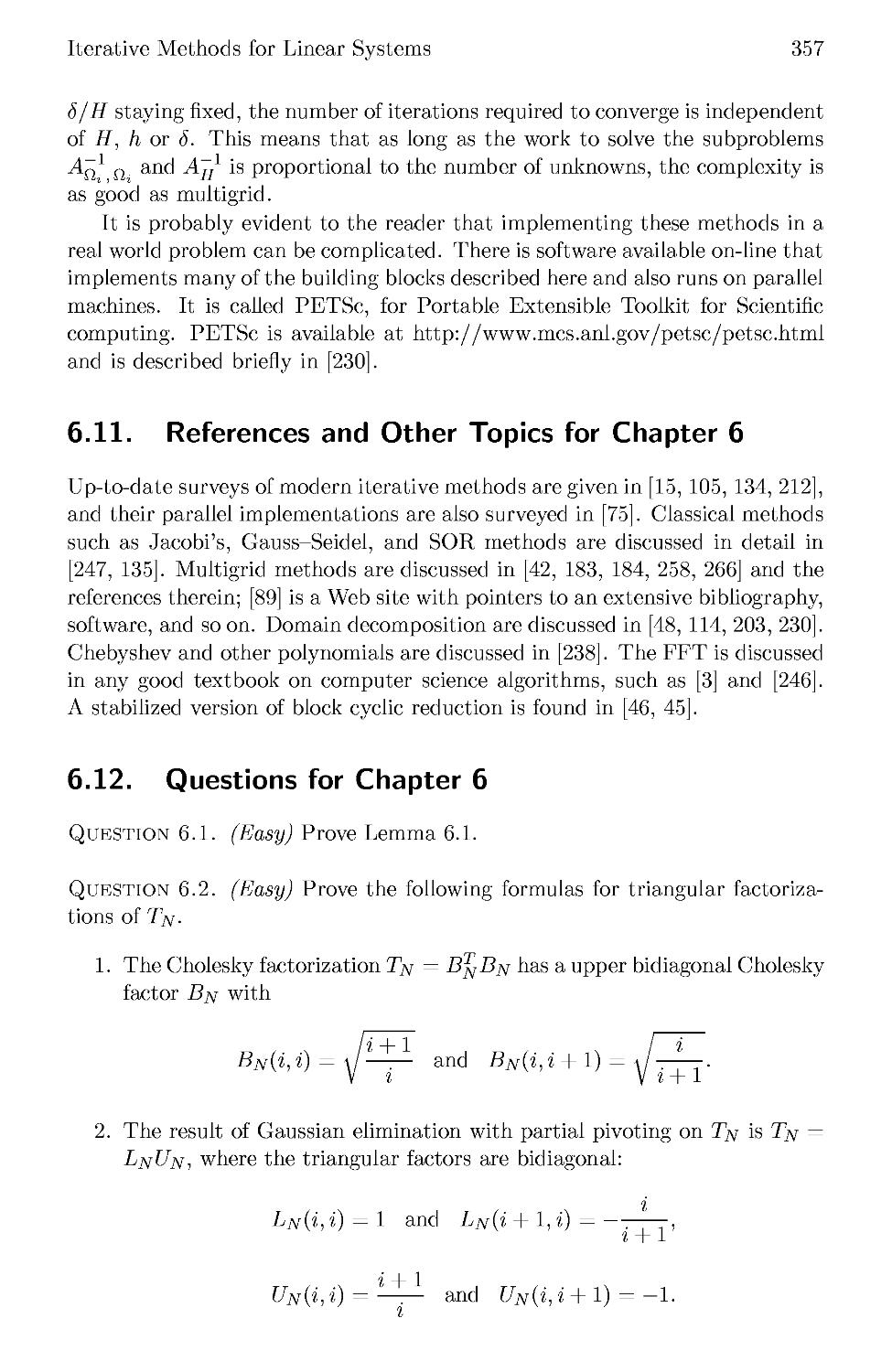 6.11 References and Other Topics for Chapter 6
6.12 Questions for Chapter 6