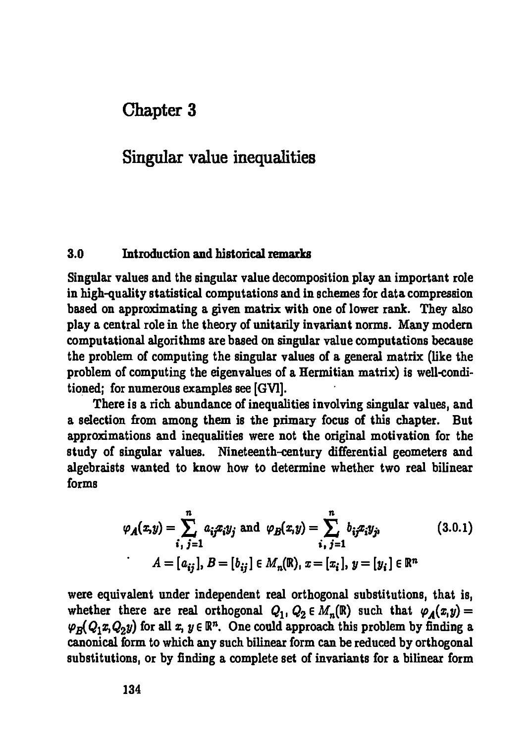 Chapter 3 Singular value inequalities