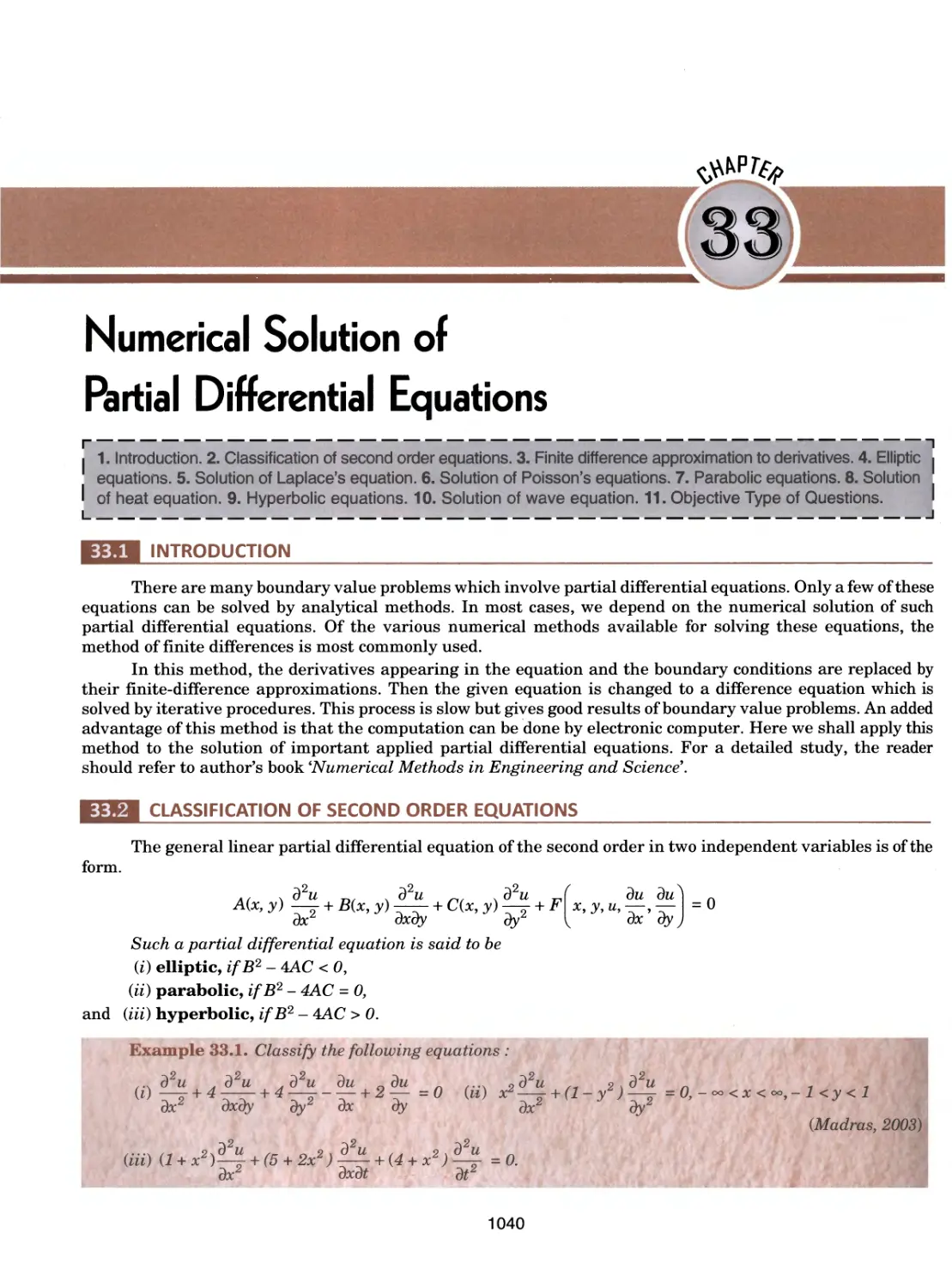 33.Numerical Solution of Partial Differential Equations 1040