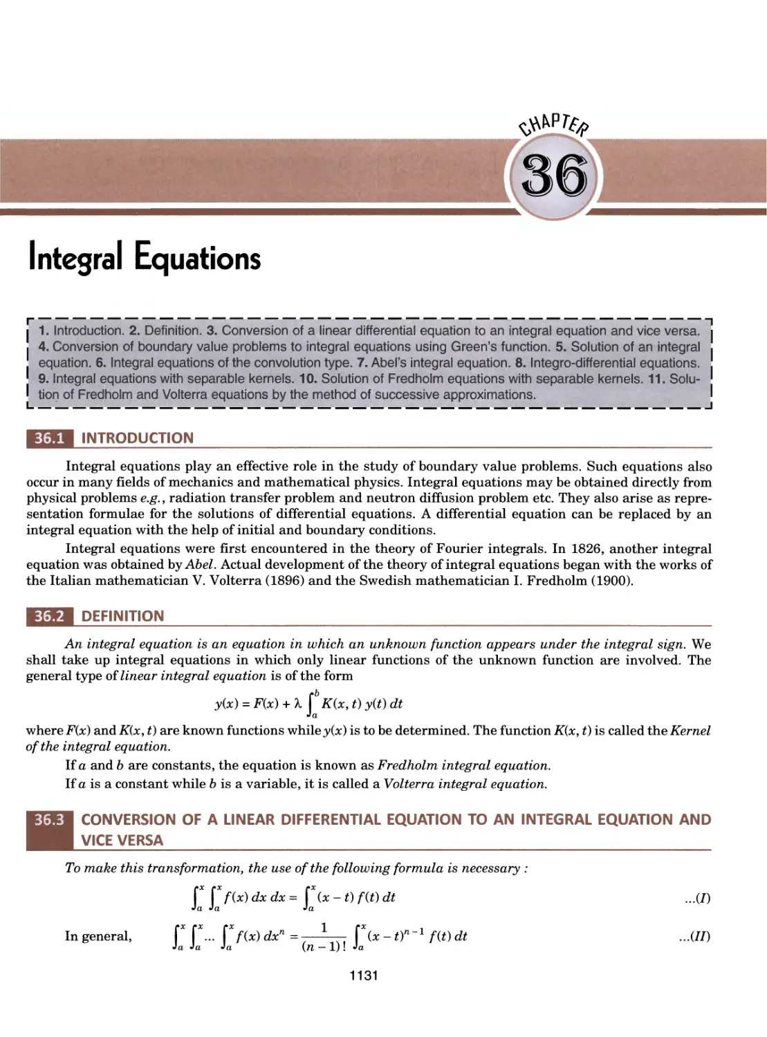 36.Integral Equations 1131
