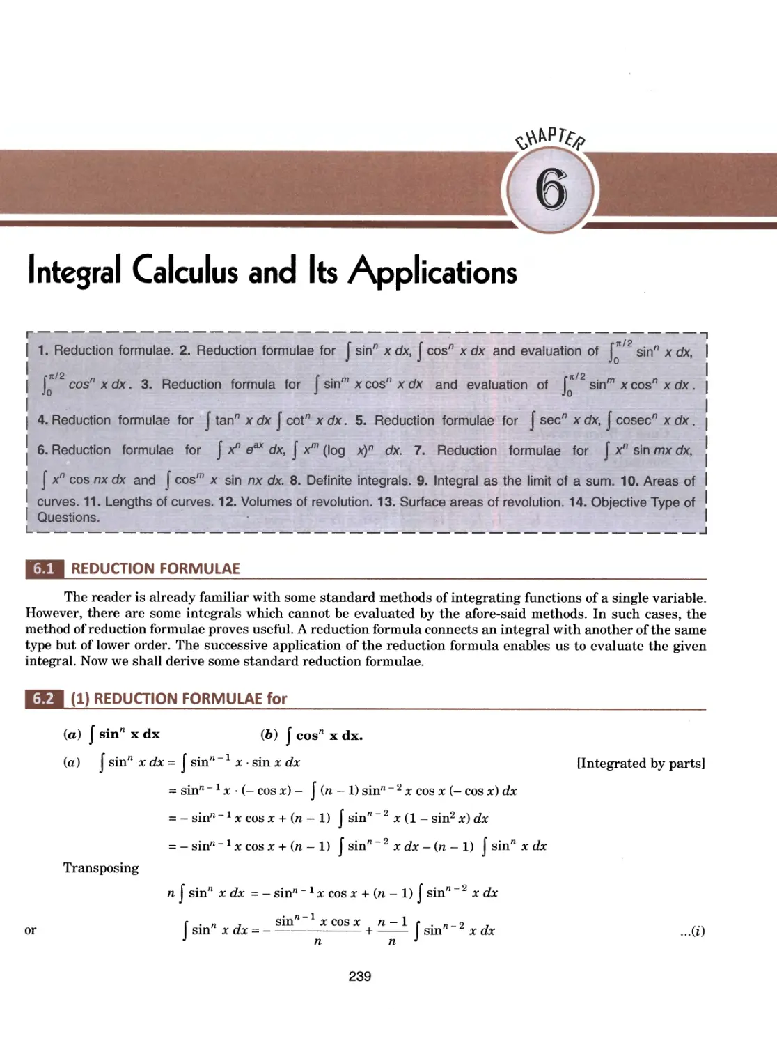 6.Integral Calculus & Its Applications 239