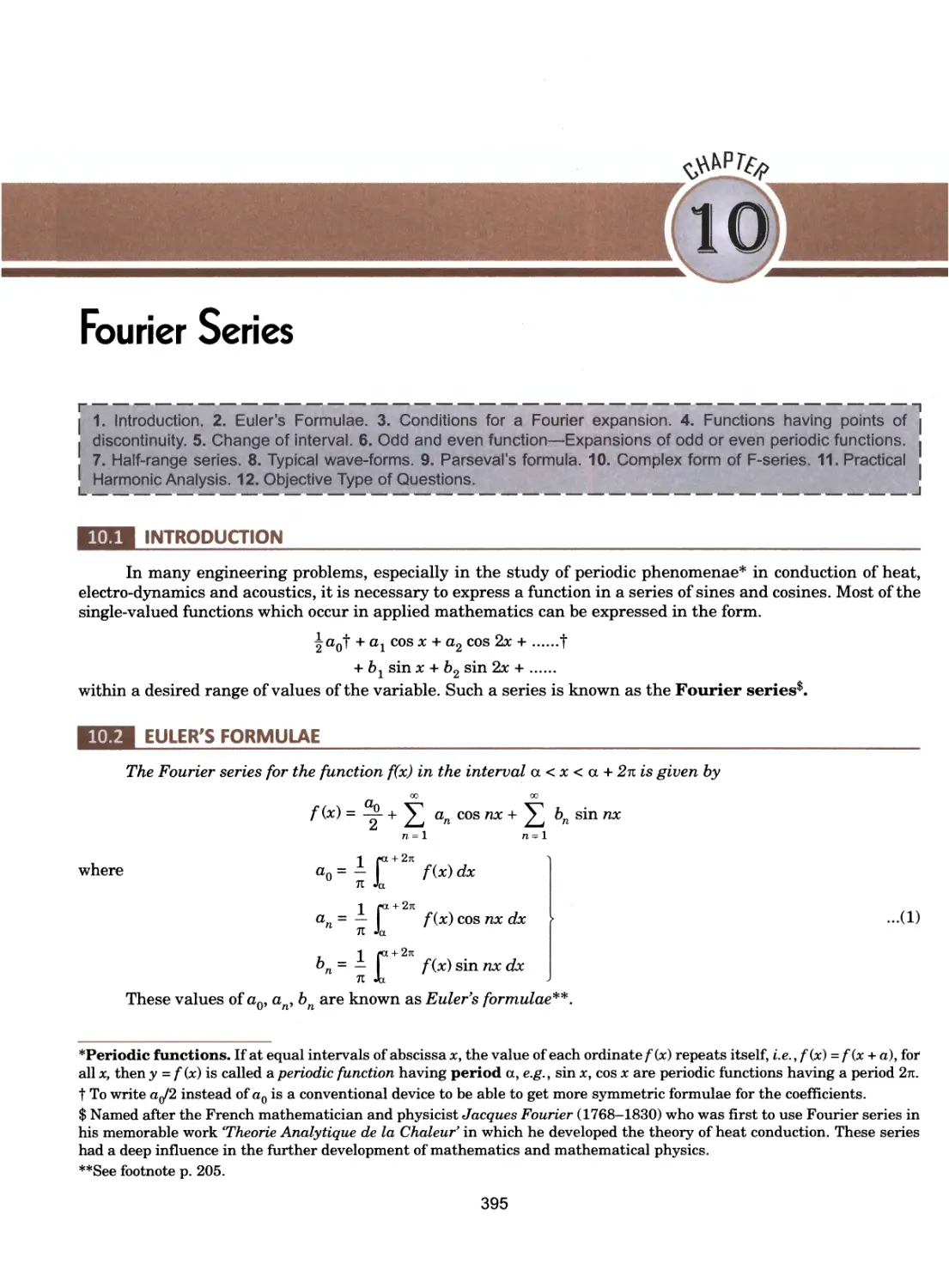 10.Fourier Series & Harmonic Analysis 395