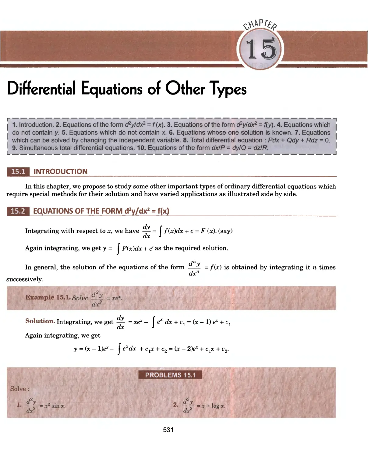 15.Differential Equations of Other Types 531