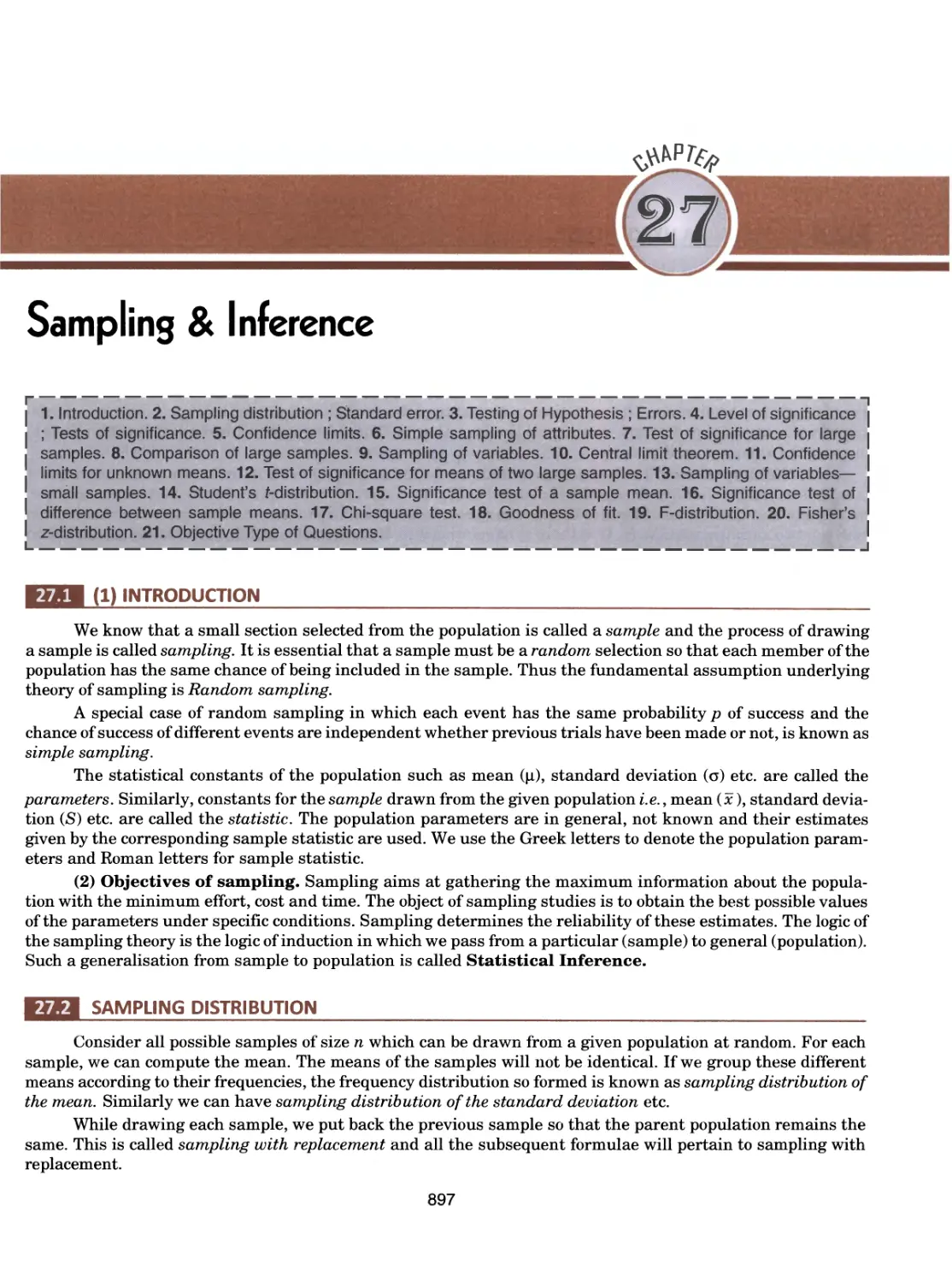 27.Sampling and Inference 897