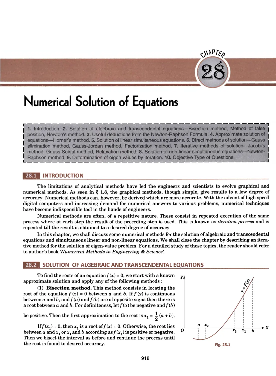 28.Numerical Solution of Equations 918