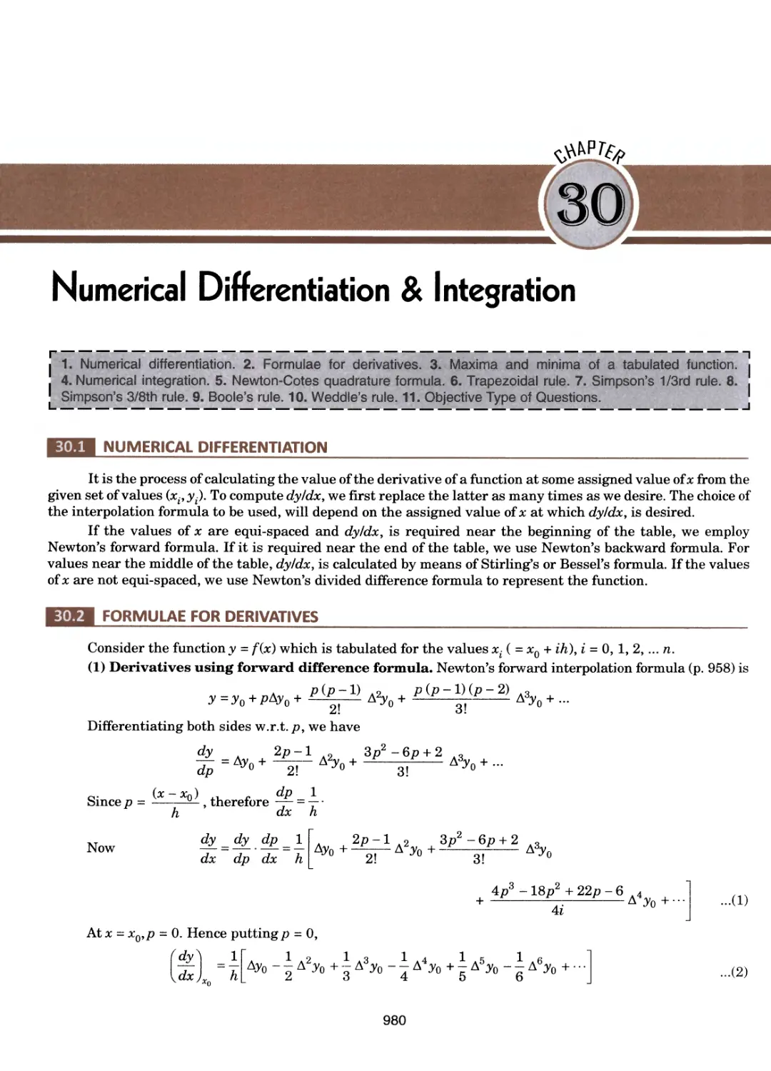 30.Numerical Differentiation and Integration 980