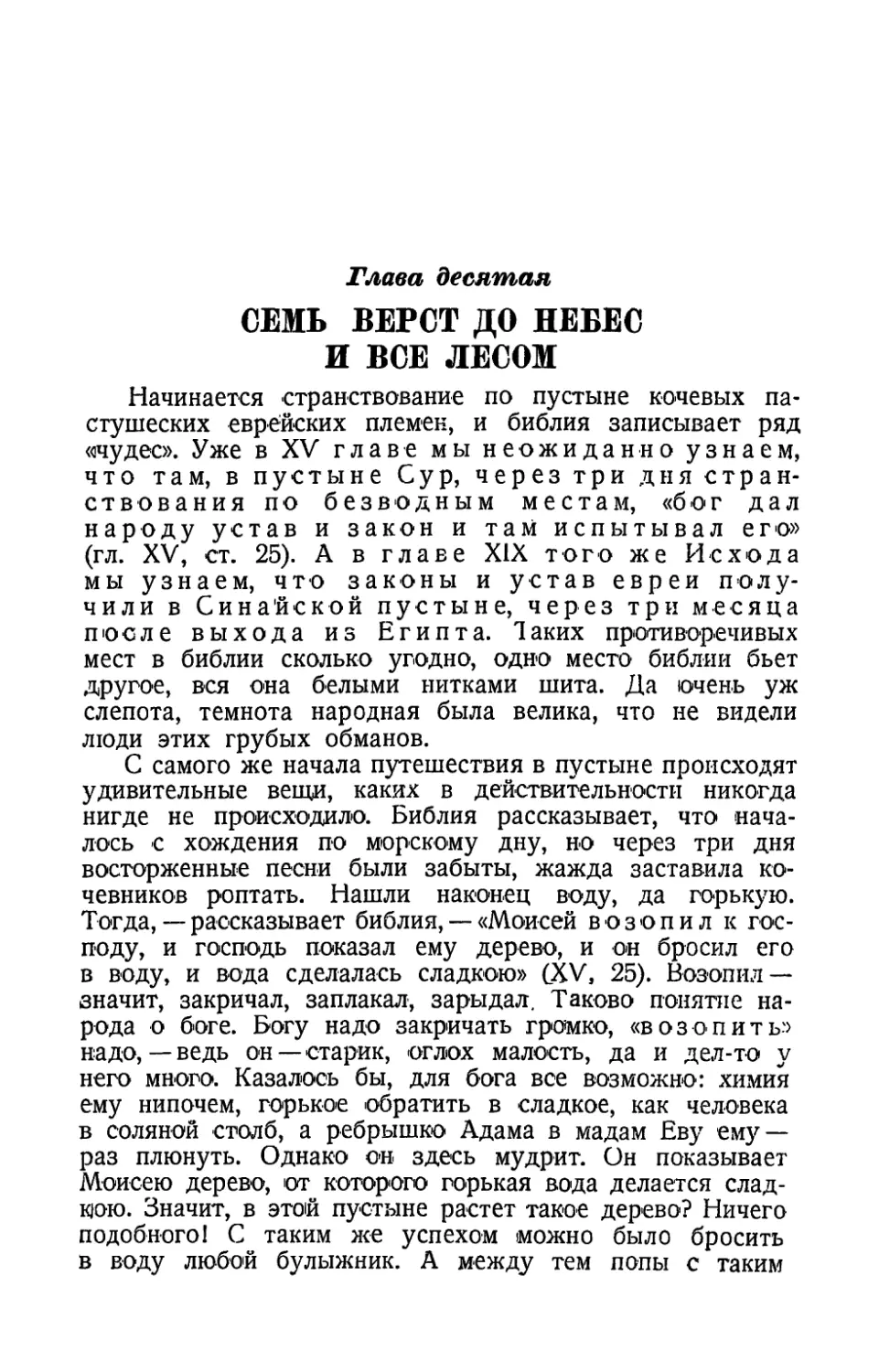 Глава десятая. Семь верст до небес и все лесом