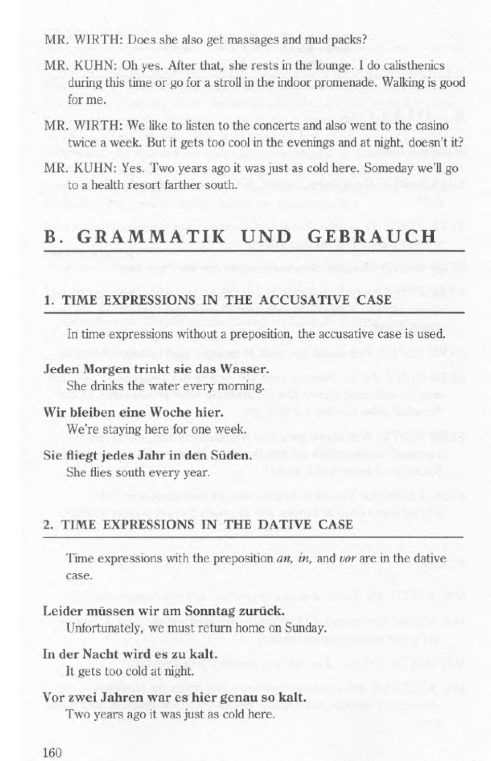 B. Grammatik U. Gebrauch