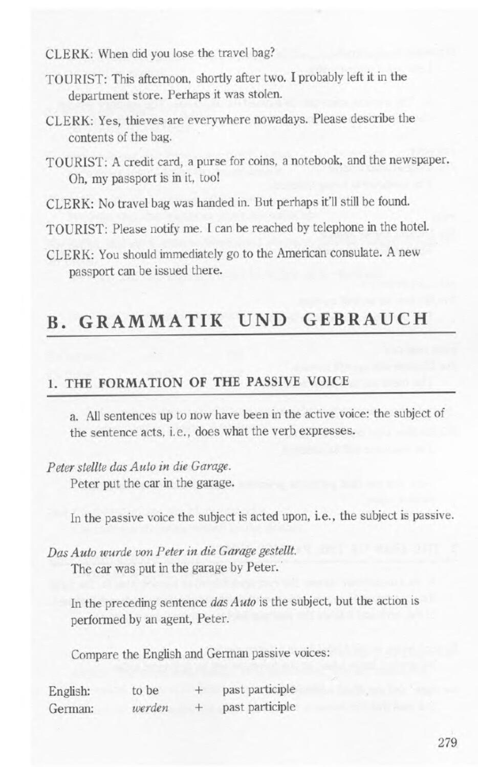 B. Grammatik U. Gebrauch