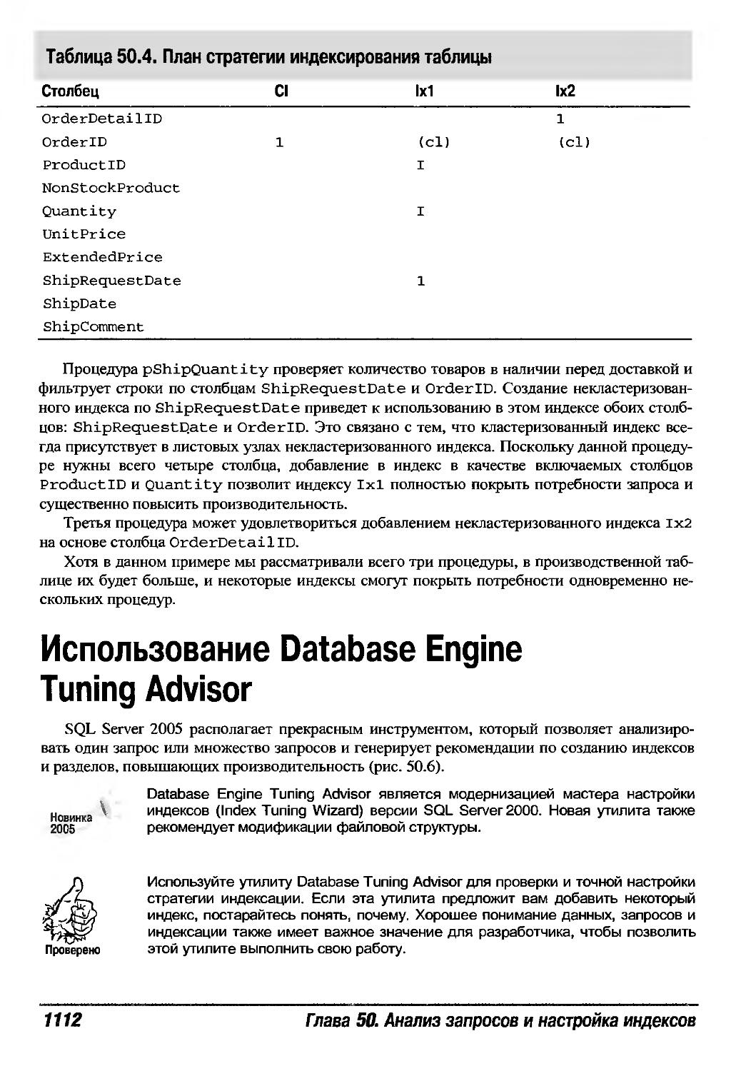 Использование Database Engine Tuning Advisor