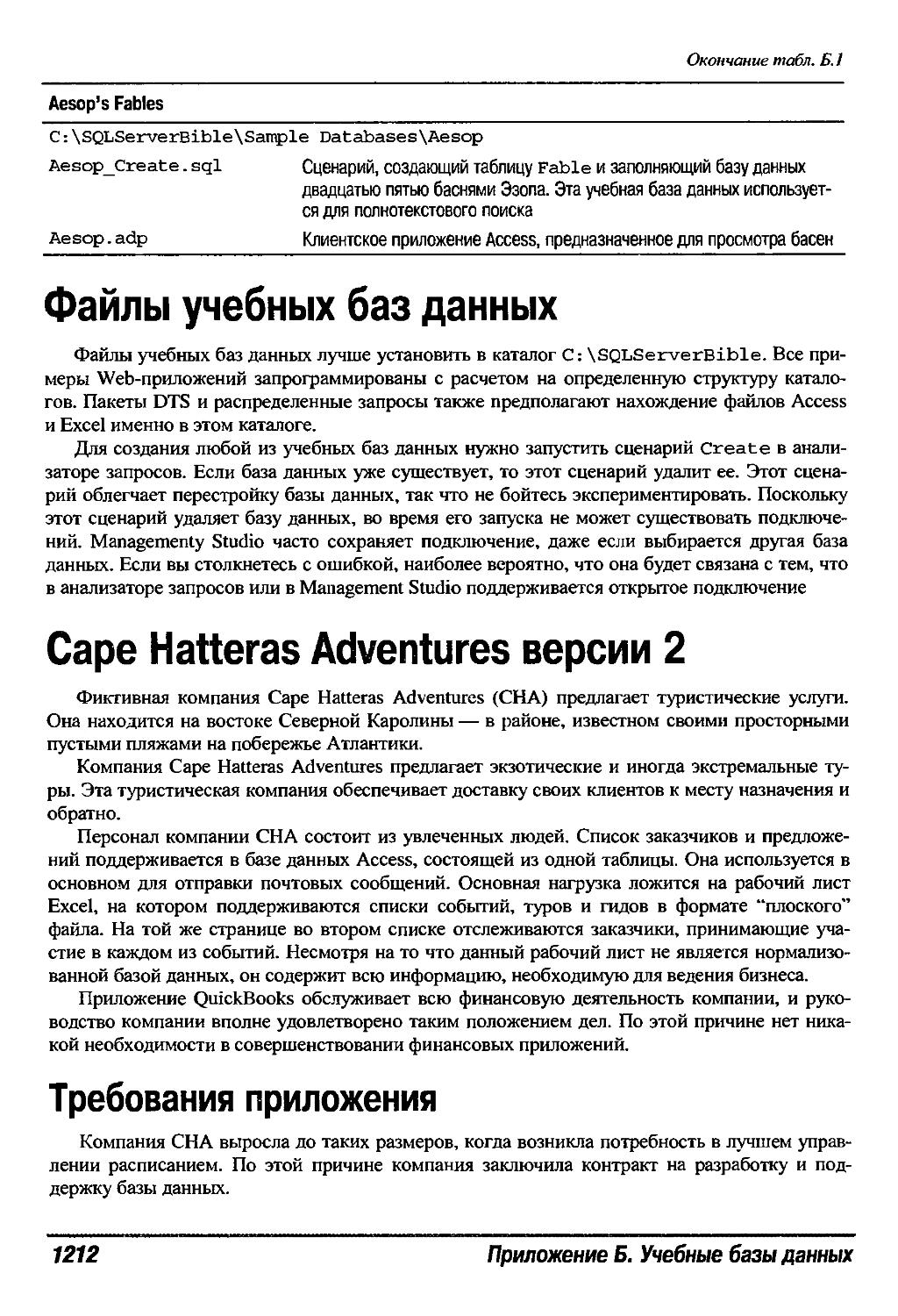 Cape Hatteras Adventures версии 2