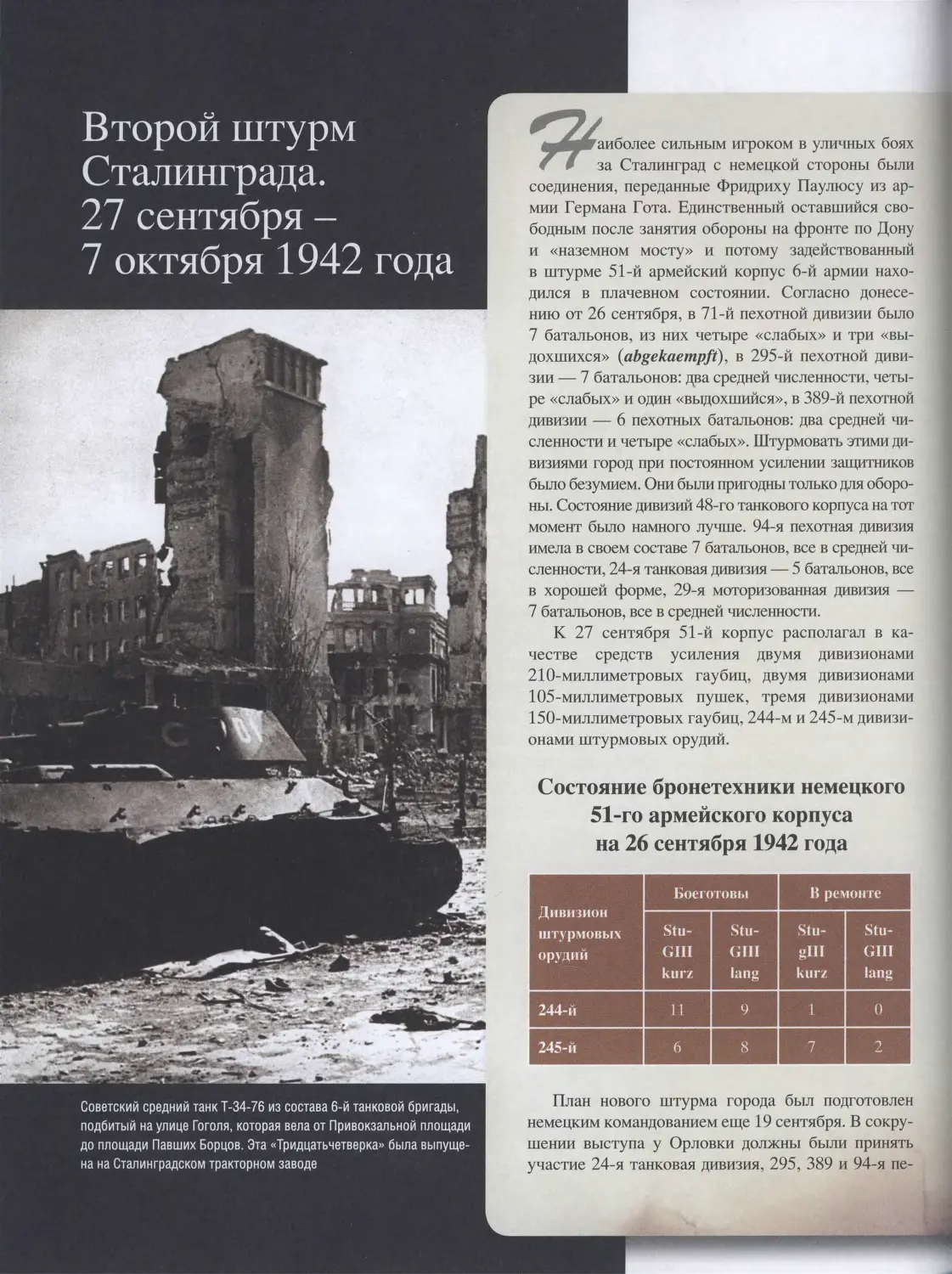Второй штурм Сталинграда. 27 сентября - 7 октября 1942 года