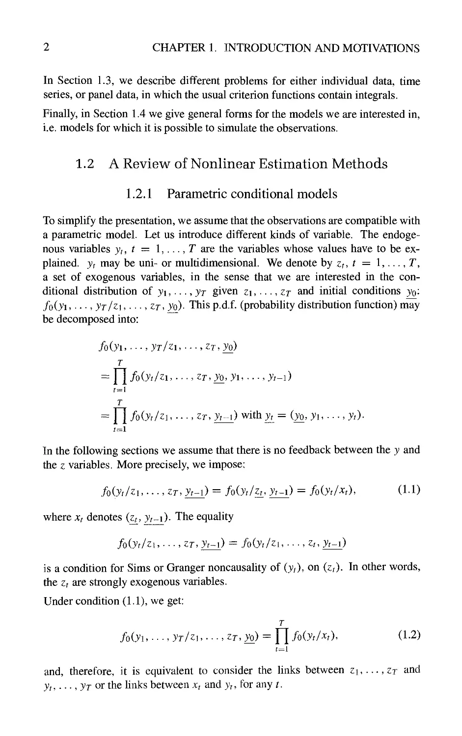1.2 A Review of Nonlinear Estimation Methods