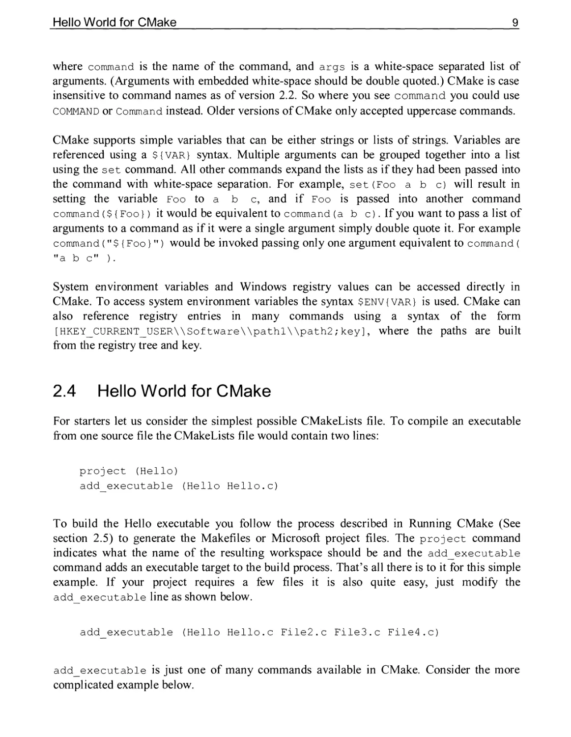 2.4 Hello World for CMake