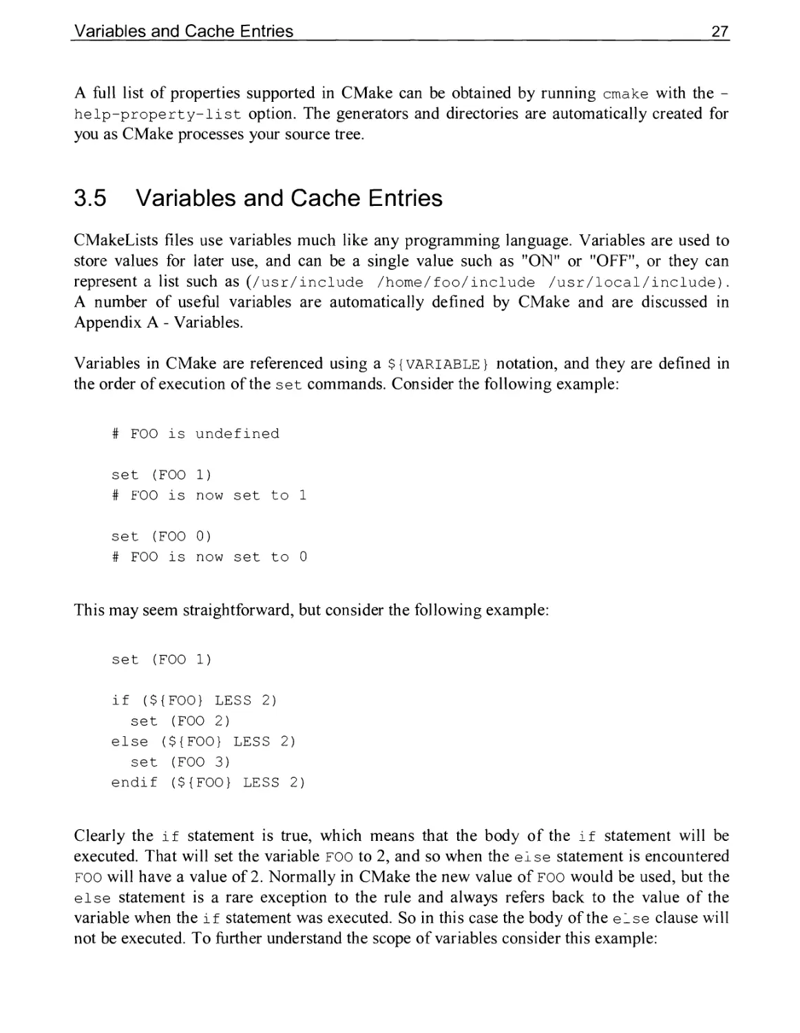 3.5 Variables and Cache Entries