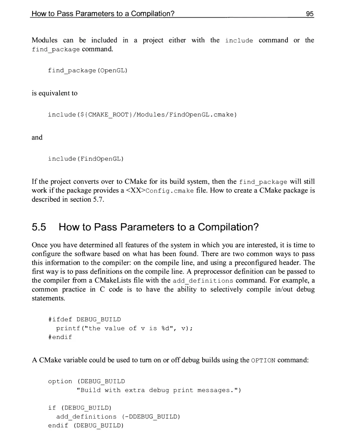 5.5 How to Pass Parameters to a Compilation?