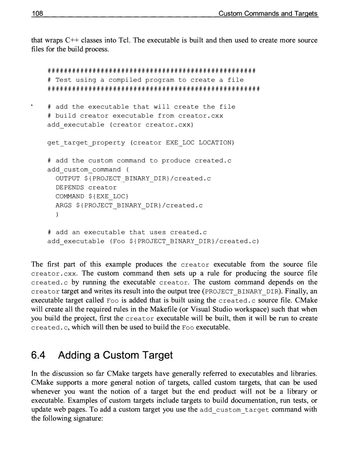 6.4 Adding a Custom Target