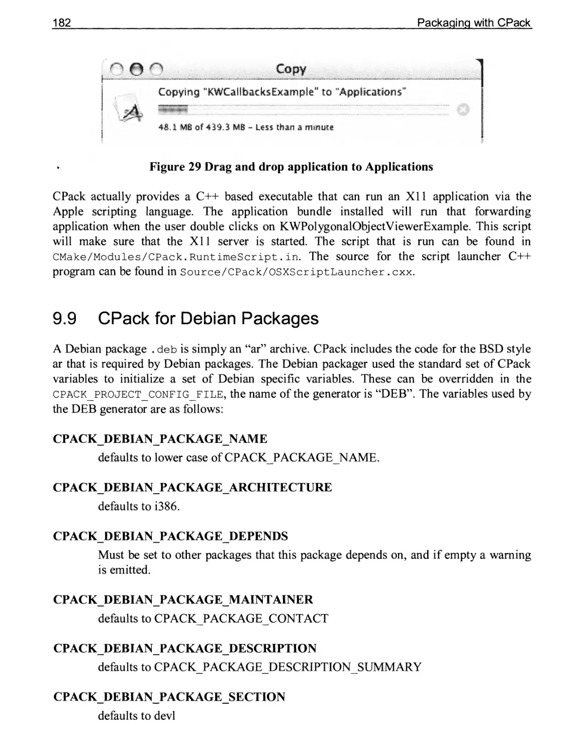 9.9 CPack for Debian Packages