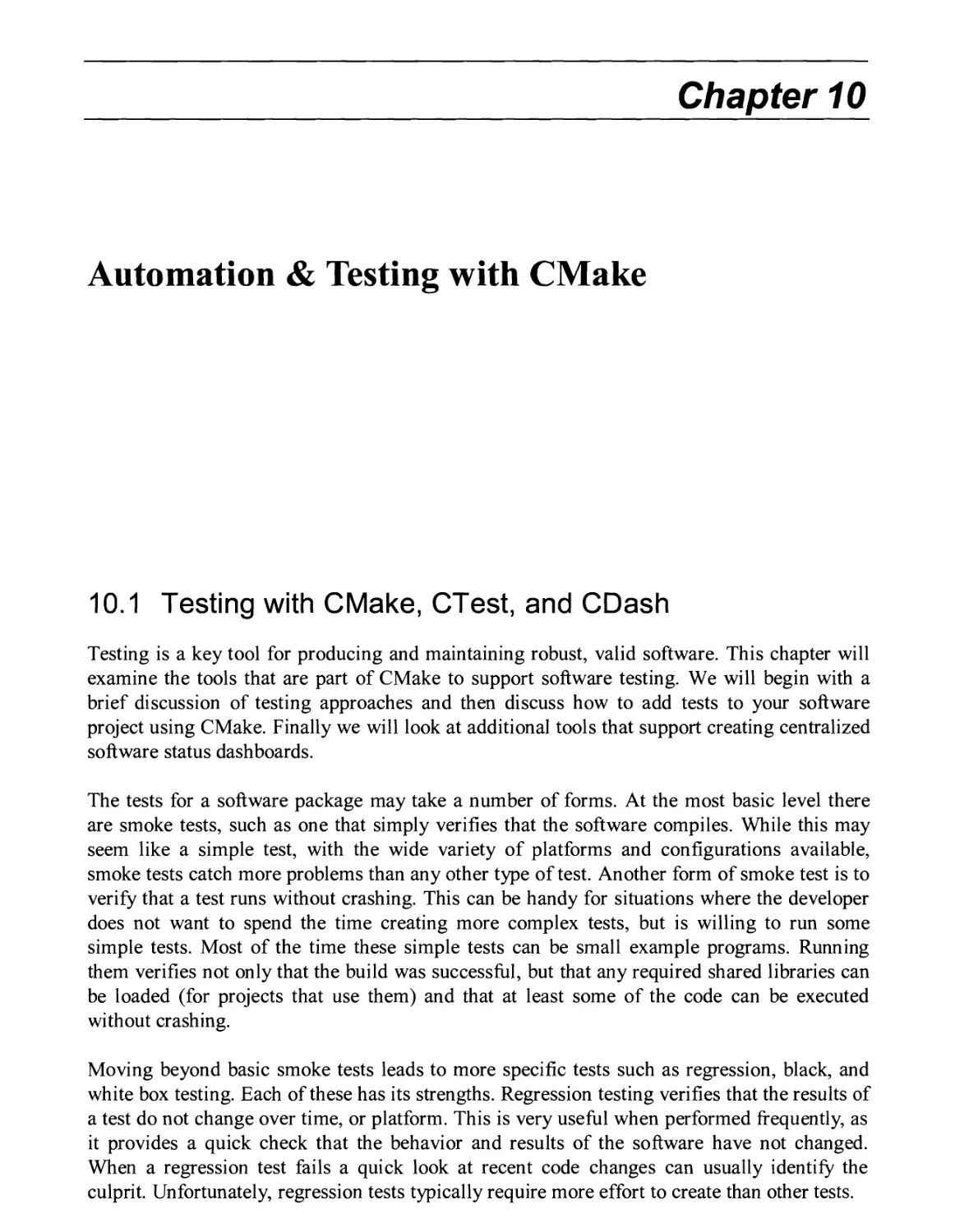 10. AUTOMATION & TESTING WITH CMAKE