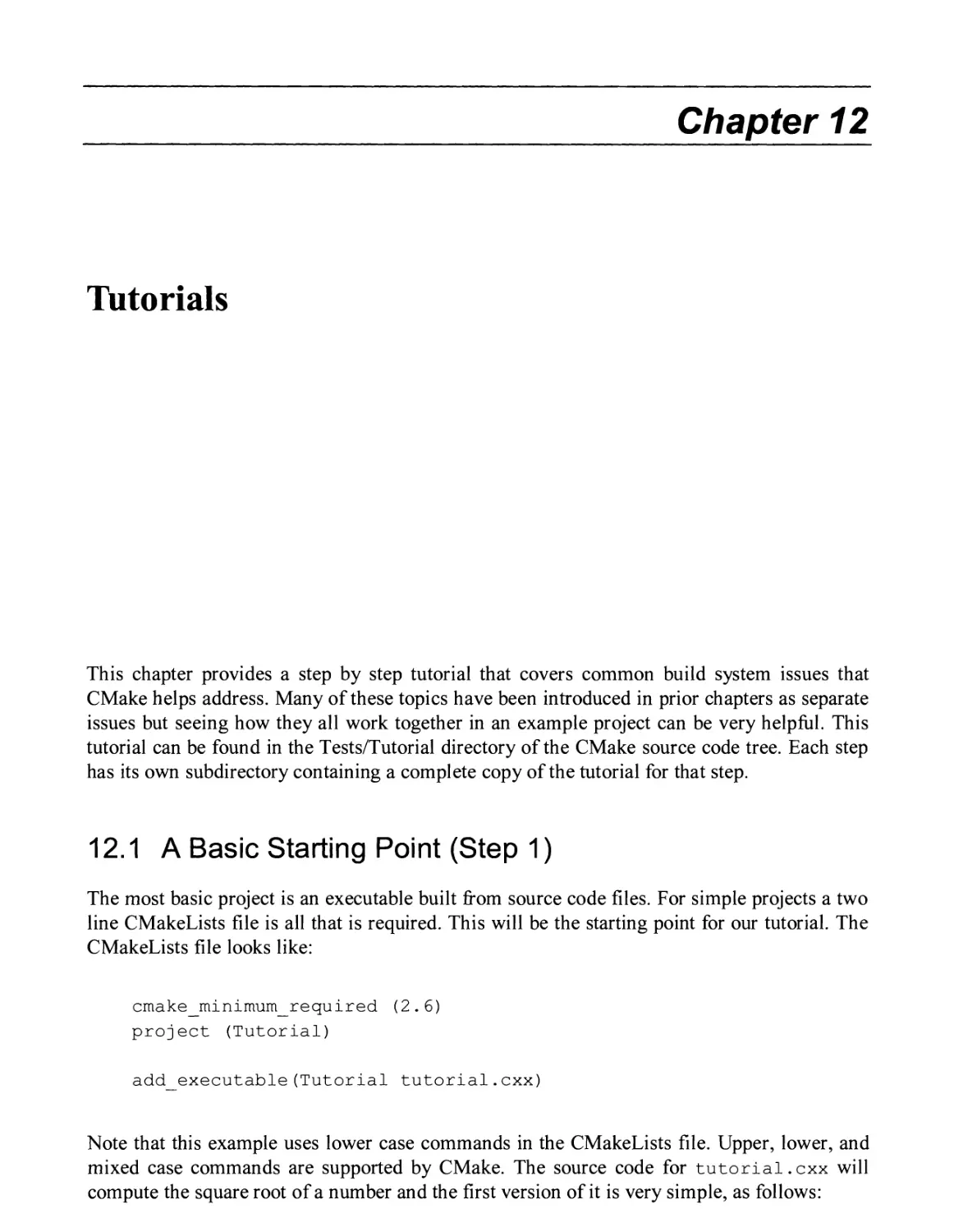 12. TUTORIALS