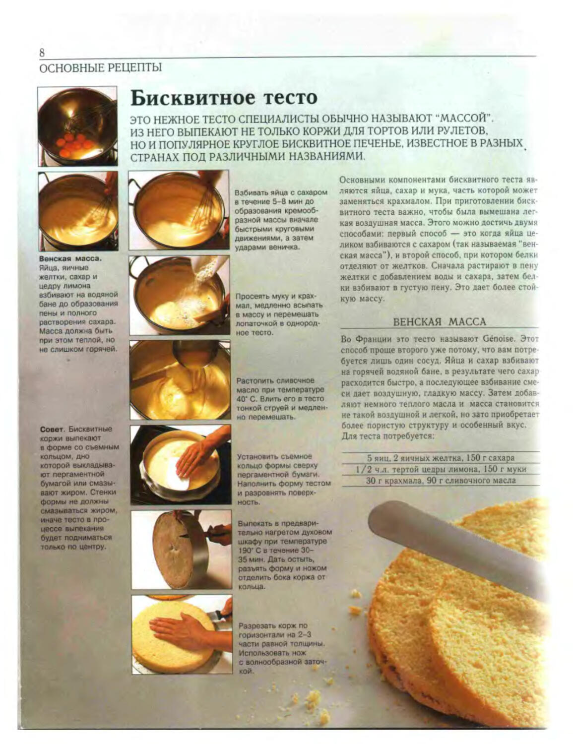 Бисквитное тесто рецепт